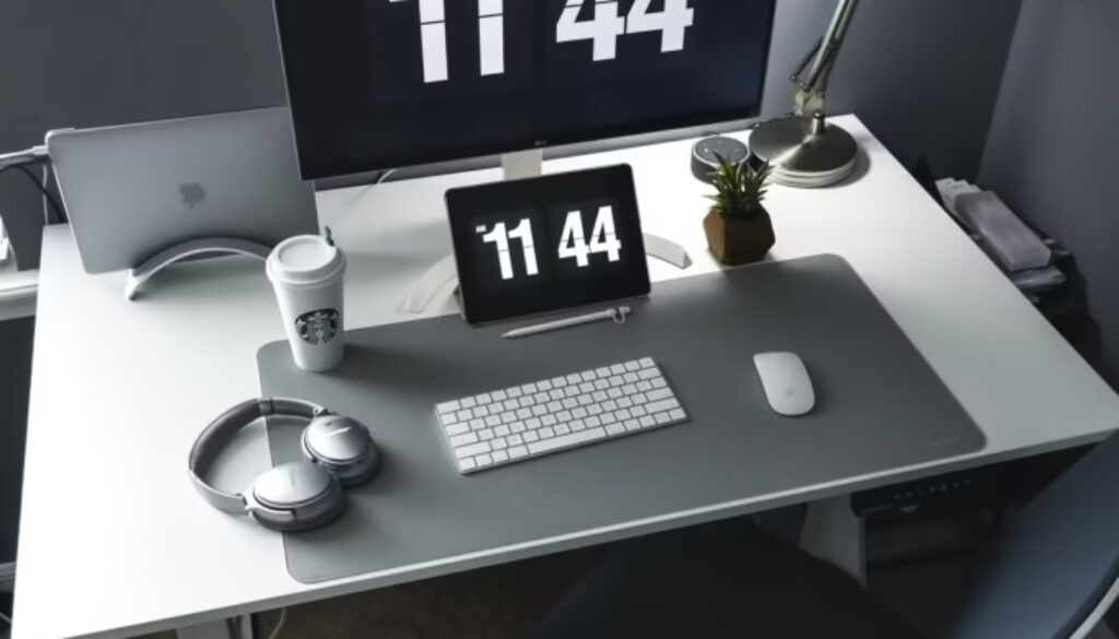 Clock and calendar representing productive and time management techniques